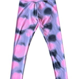 Pink & Lavender Tie-Dye Leggings